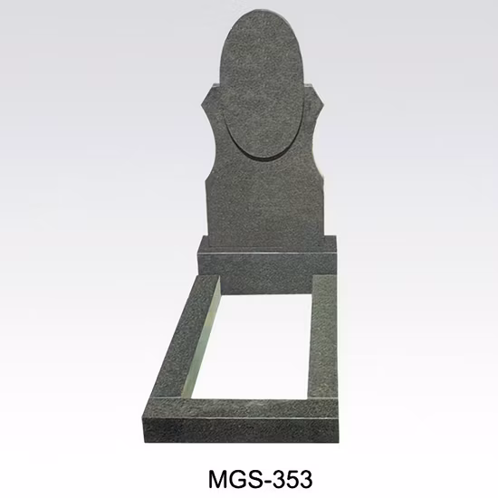 Lápida conmemorativa de granito de diseño personalizado con bordillos para Rusia